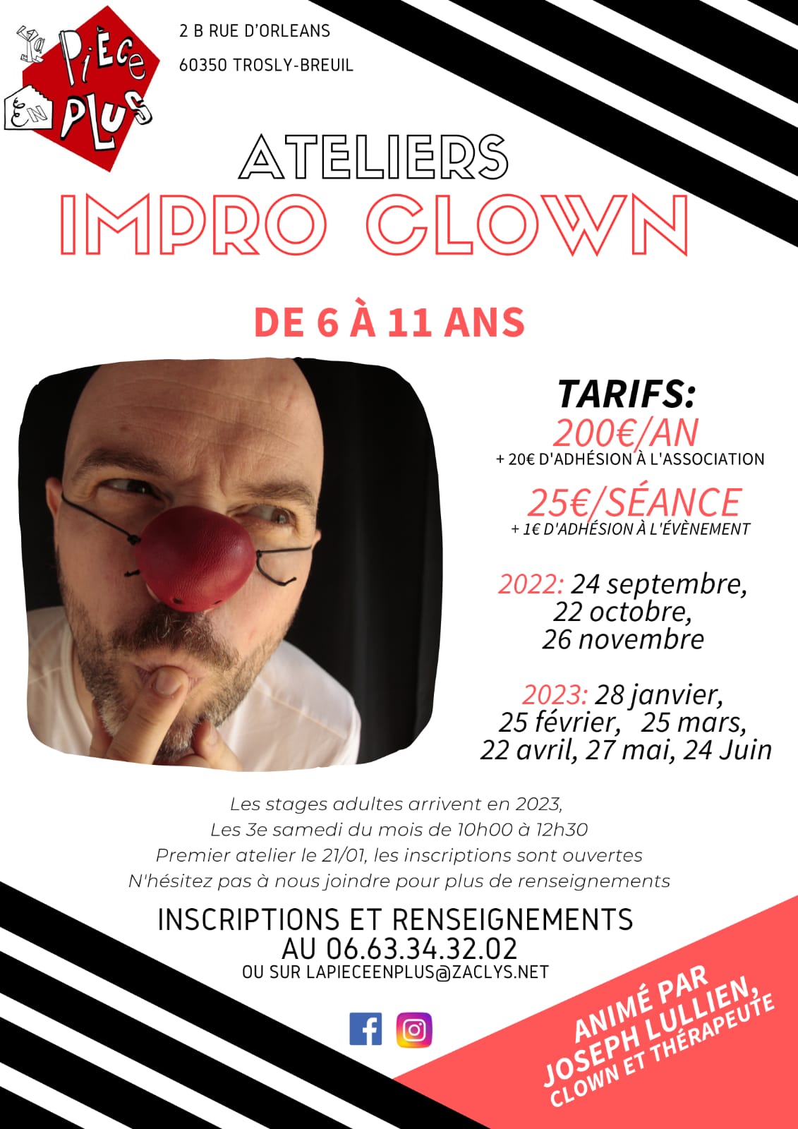 affiche clown enfants 2022 2023